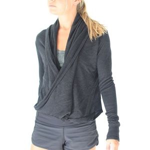 Lulu lemon Black Drape front long sleeve
